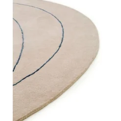 Tappeto In Lana Tessuto A Mano Dalla Forma Organica Shape