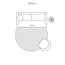 Tappeto In Lana Tessuto A Mano Dalla Forma Organica Shape