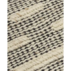 Tappeto In Lana Tessuto A Mano Con Frange Rue