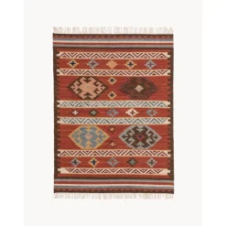 Tappeto Kilim In Lana Tessuto A Mano Zohra