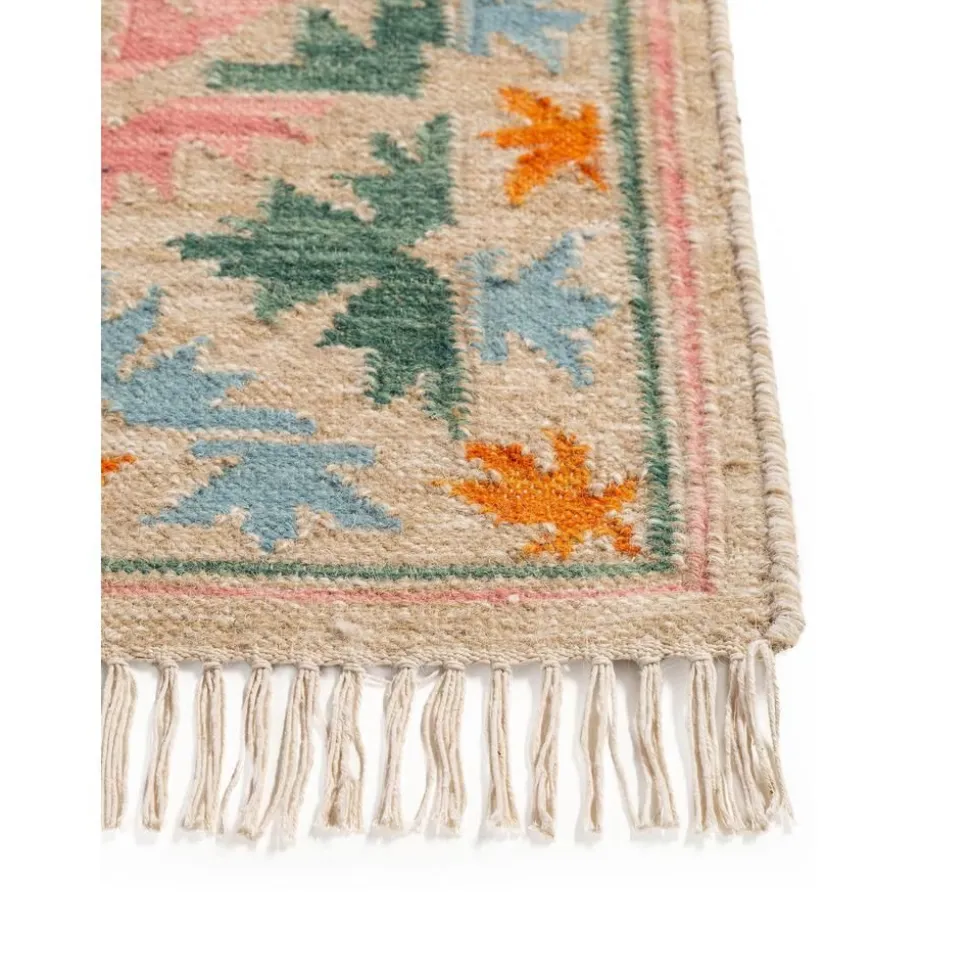 Tappeto Kilim Tessuto A Mano Con Finitura A Frange Zohra