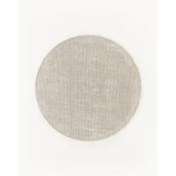 Tappeto Rotondo A Pelo Corto Tessuto A Mano Mansa