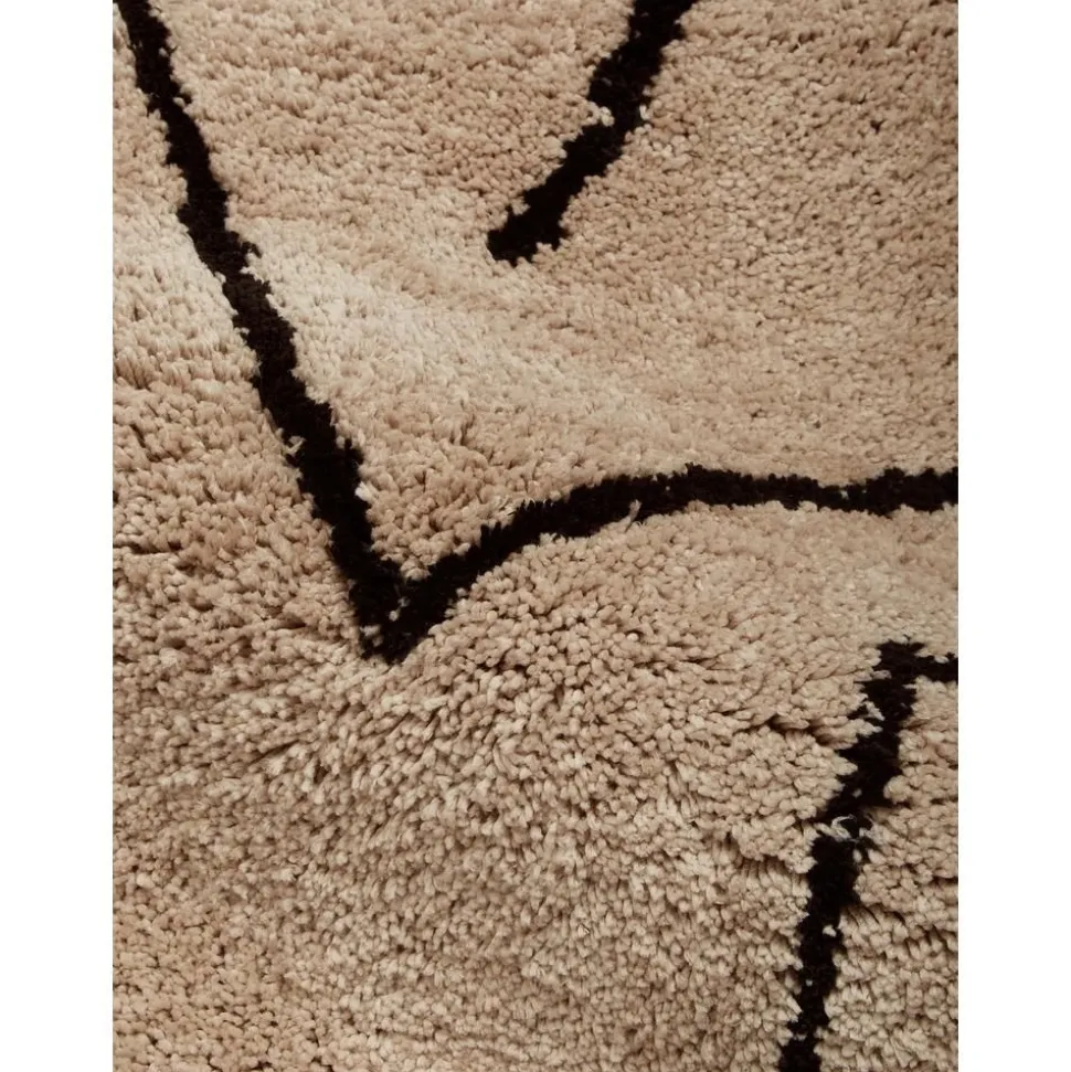 Tappeto Rotondo A Pelo Lungo Fatto A Mano Davin