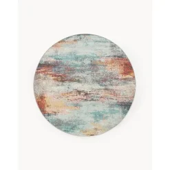 Tappeto Rotondo Da Interno-Esterno Con Sfumatura Di Colore Paris