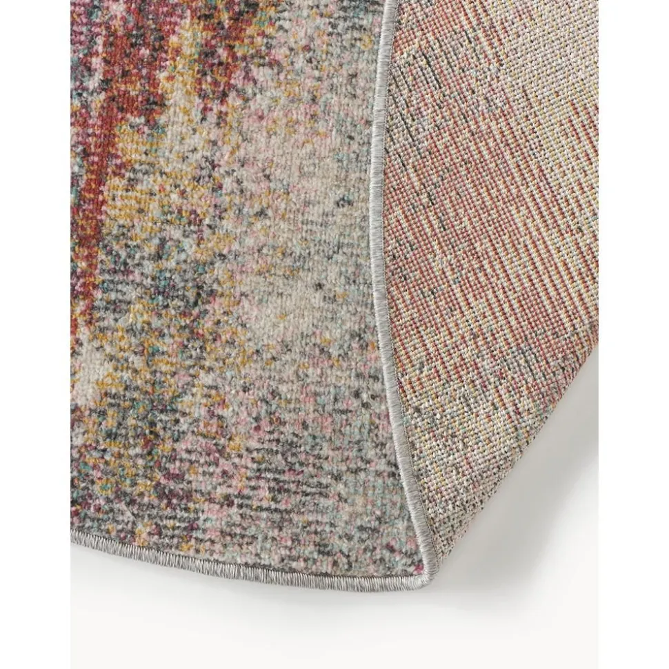 Tappeto Rotondo Da Interno-Esterno Con Sfumatura Di Colore Paris