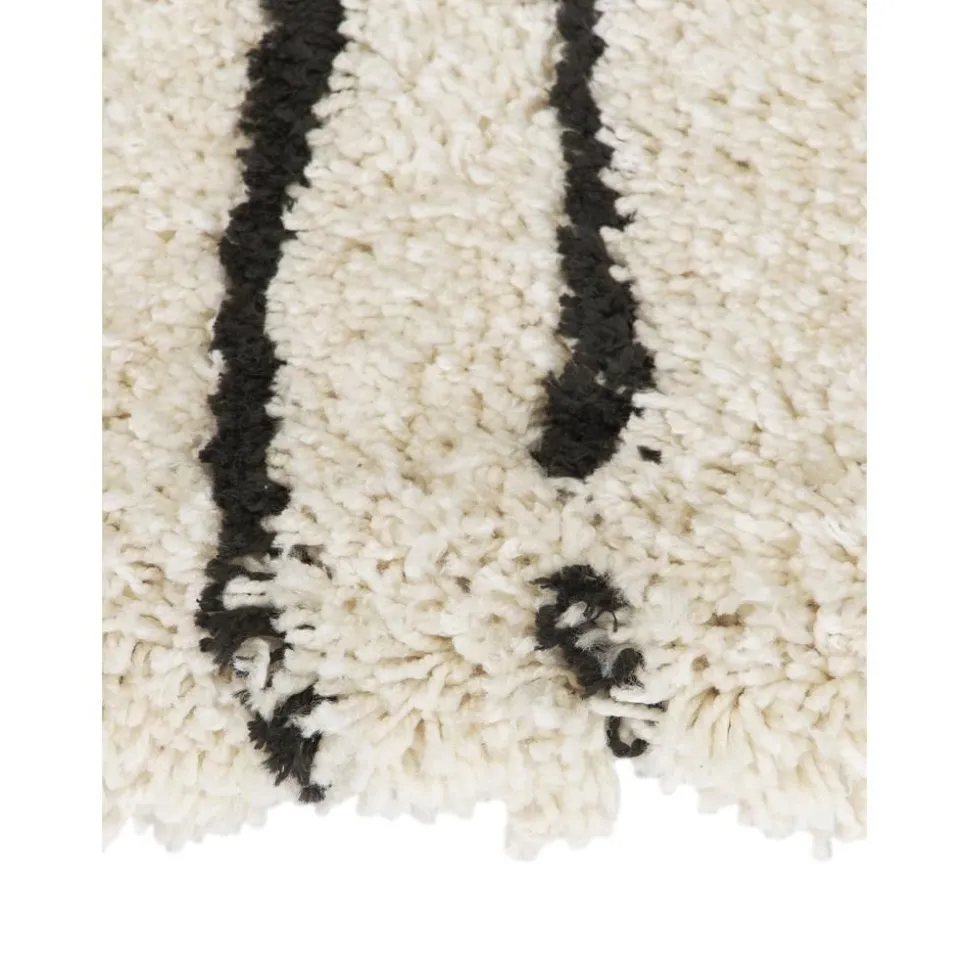 Tappeto Rotondo E Soffice A Pelo Lungo Fatto A Mano Dunya