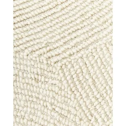 Tappeto Rotondo Fatto A Mano A Pelo Corto Realizzato Con Materiali Riciclati Eleni