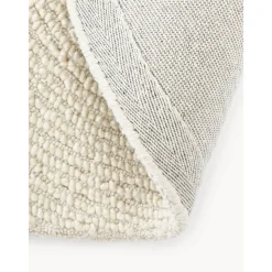 Tappeto Rotondo Fatto A Mano A Pelo Corto Realizzato Con Materiali Riciclati Eleni