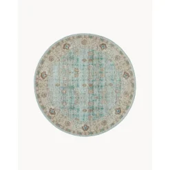 Tappeto Rotondo In Ciniglia Tessuto A Mano Rimini