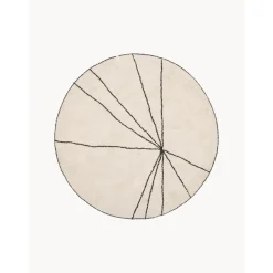 Tappeto Rotondo In Cotone Lavabile Trace