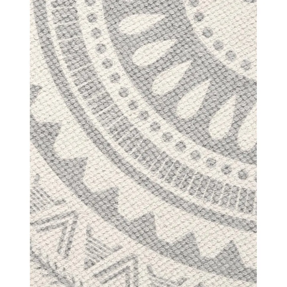 Tappeto Rotondo In Cotone Tessuto A Mano Benji