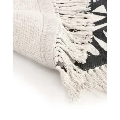 Tappeto Rotondo In Cotone Tessuto A Mano Benji