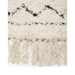 Tappeto Rotondo In Cotone Con Frange Fionn