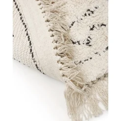 Tappeto Rotondo In Cotone Con Frange Fionn