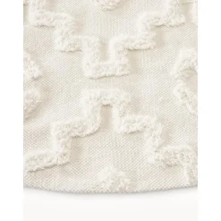 Tappeto Rotondo In Cotone Con Struttura In Rilievo Idris