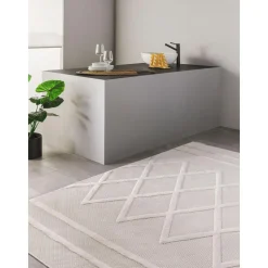 Tappeto Taftato A Mano Per Interni Ed Esterni Con Effetto Alto-Basso Bonte