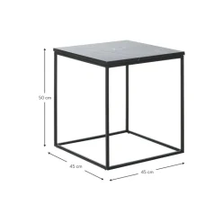 Tavolino Con Piano In Marmo Alys