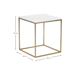 Tavolino Con Piano In Marmo Alys