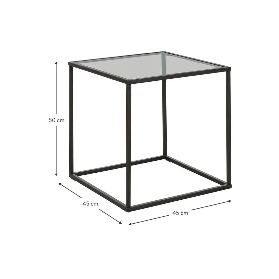 Tavolino Con Piano In Vetro Maya