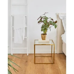 Tavolino Con Piano In Vetro Maya