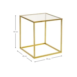 Tavolino Con Piano In Vetro Maya