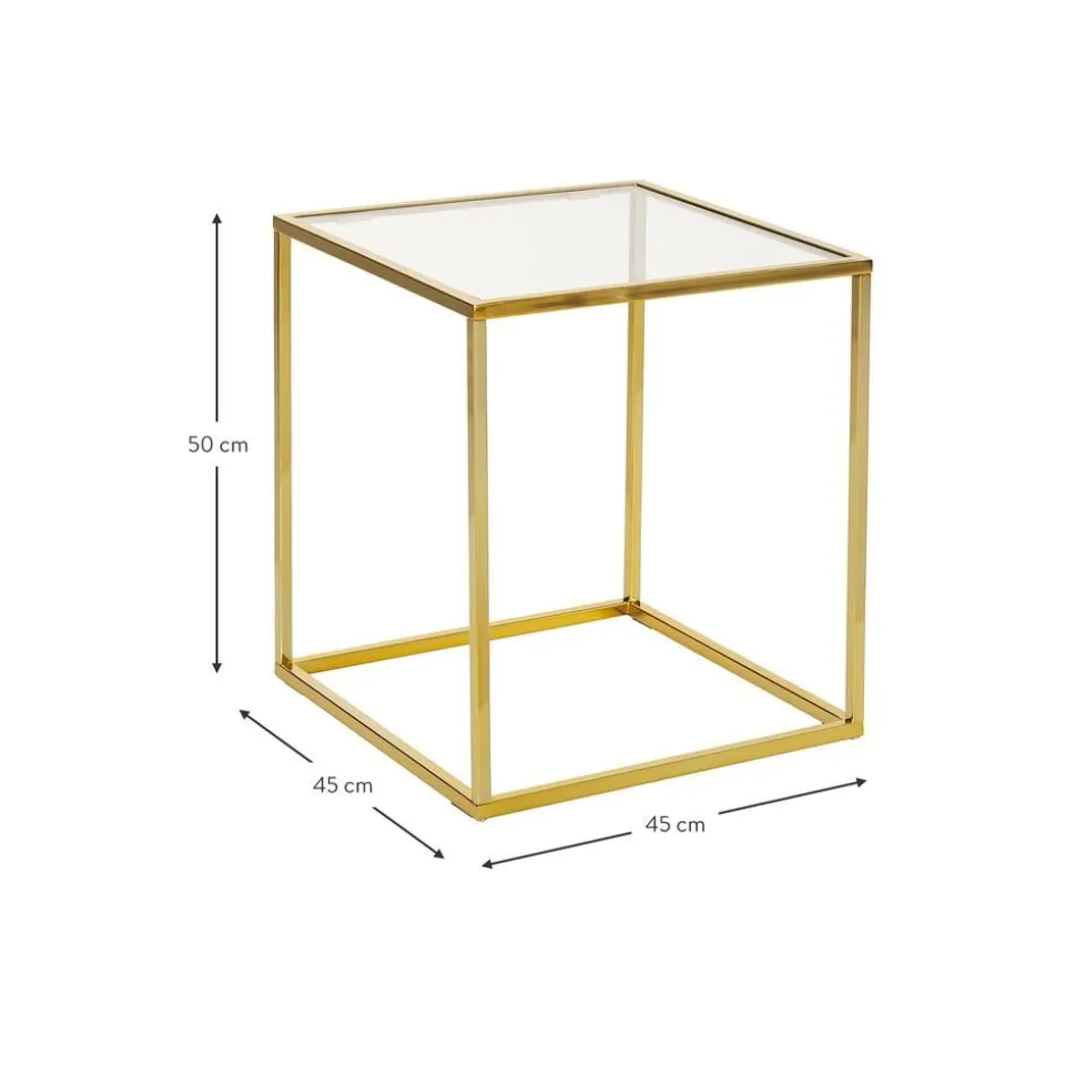 Tavolino Con Piano In Vetro Maya