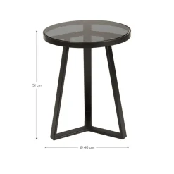 Tavolino Con Piano In Vetro Fortunata