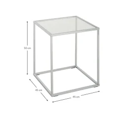 Tavolino Con Piano In Vetro Maya
