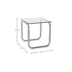 Tavolino Con Piano In Vetro Lulu