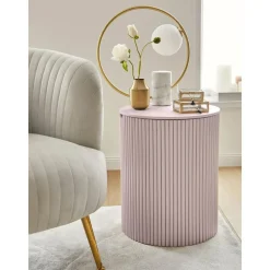 Tavolino Contenitore Rotondo Nele