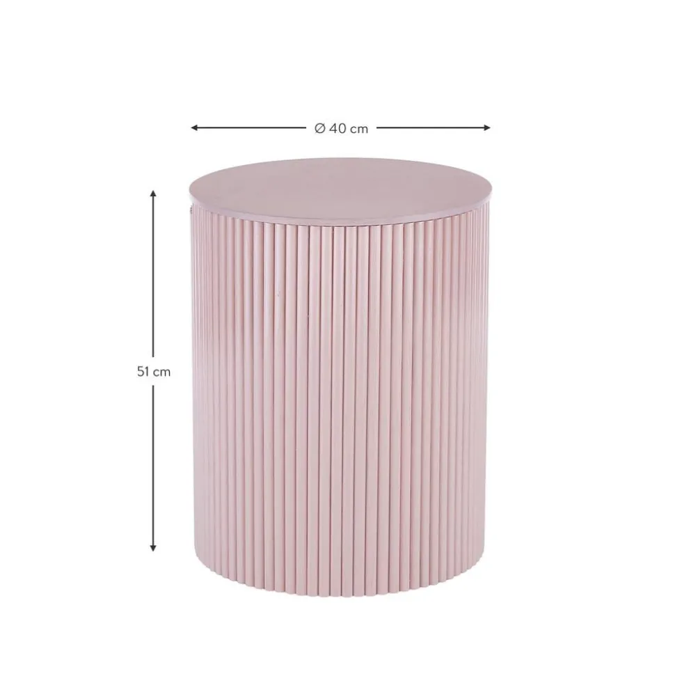 Tavolino Contenitore Rotondo Nele