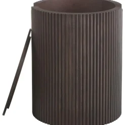 Tavolino Contenitore Rotondo In Legno Nele