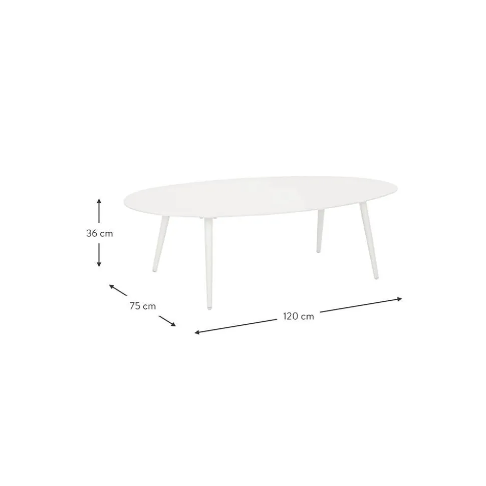 Tavolino Da Giardino Color Bianco Ridley