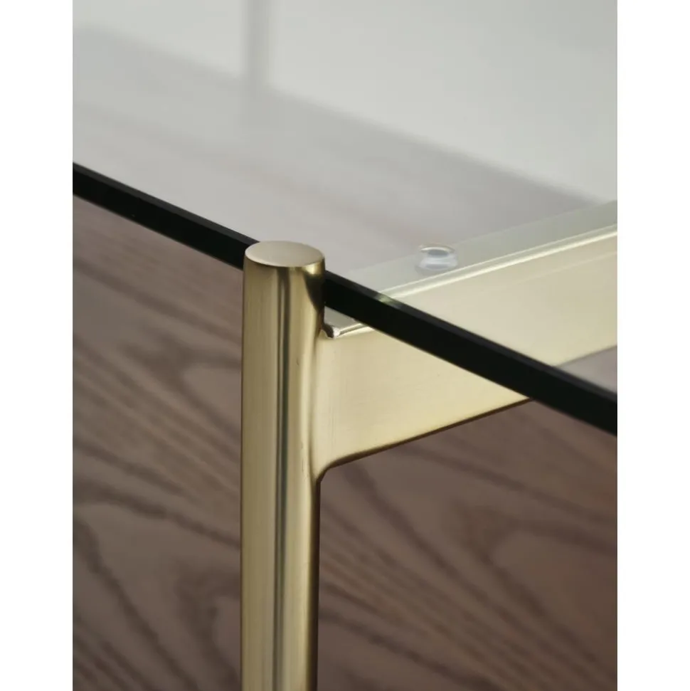 Tavolino Da Salotto Con Piano In Vetro Valentina