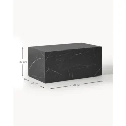 Tavolino Da Salotto Effetto Marmo Lesley