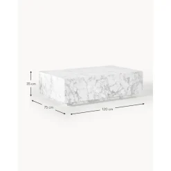 Tavolino Da Salotto Effetto Marmo Lesley