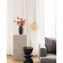 Tavolino Da Salotto Effetto Travertino Lesley