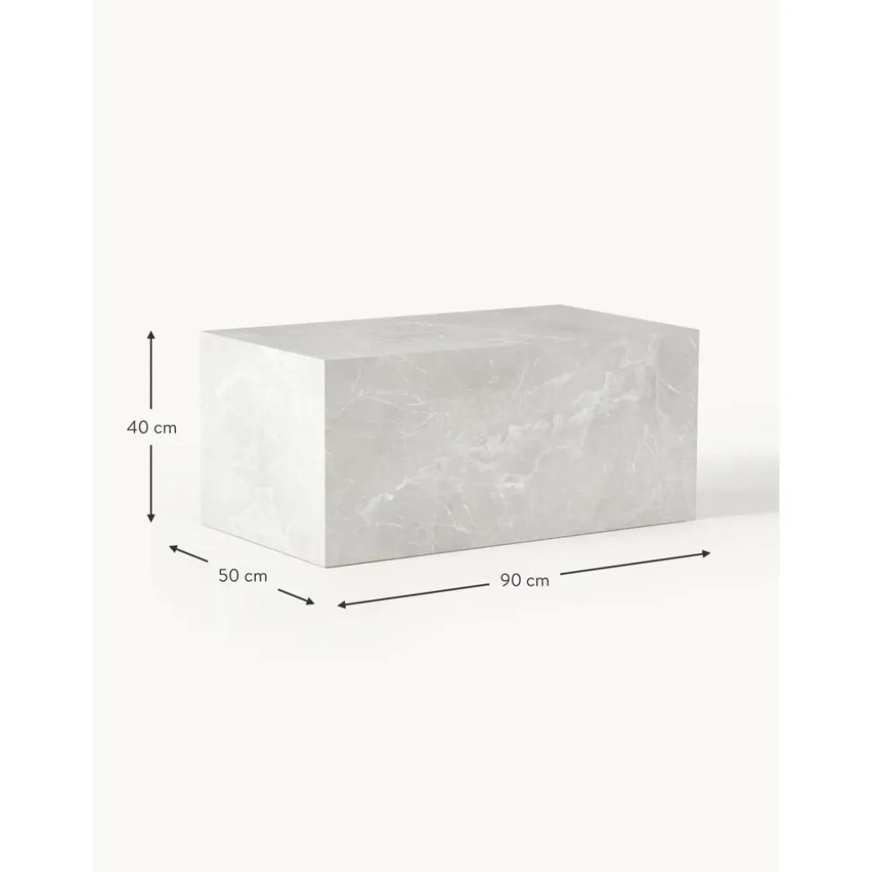 Tavolino Da Salotto Effetto Travertino Lesley