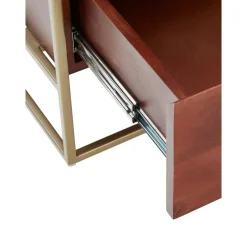 Tavolino Da Salotto In Legno Con Cassetti Theodor