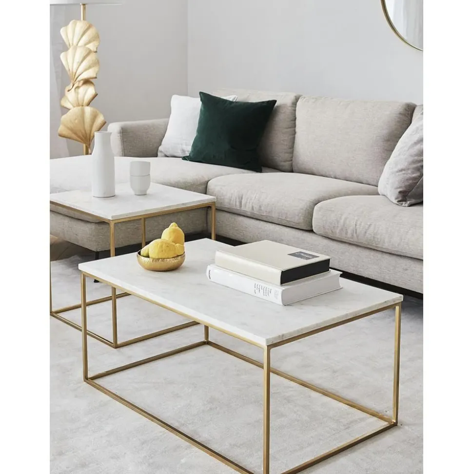 Tavolino Da Salotto In Marmo Alys