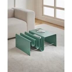 Tavolino Da Salotto In Metallo Con Portariviste Julia