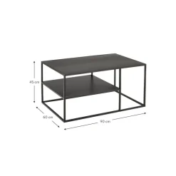 Tavolino Da Salotto In Metallo Neptun