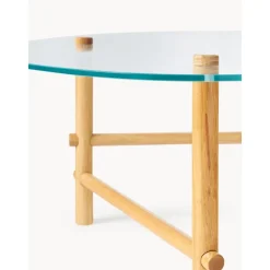 Tavolino Da Salotto In Vetro Dalla Forma Organica Pond