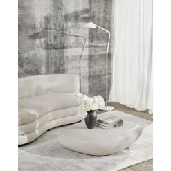 Tavolino Da Salotto Ovale A Forma Di Pietra Pietra