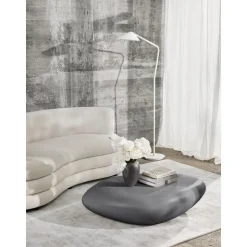 Tavolino Da Salotto Ovale A Forma Di Pietra Pietra