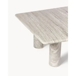 Tavolino Da Salotto Quadrato In Marmo Mabel