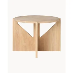 Tavolino Da Salotto Rotondo In Legno Di Quercia Future