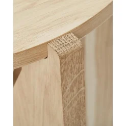 Tavolino Da Salotto Rotondo In Legno Di Quercia Future