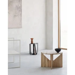 Tavolino Da Salotto Rotondo In Legno Di Quercia Future