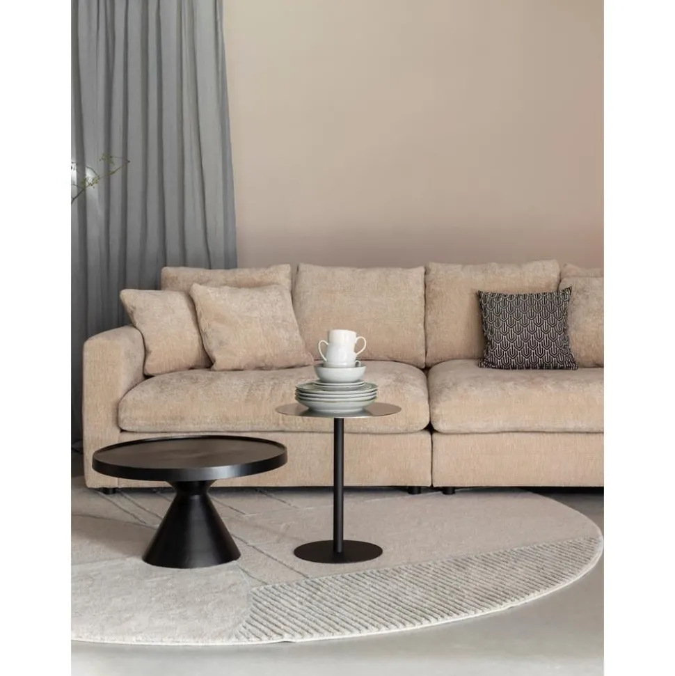 Tavolino Da Salotto Rotondo In Metallo Floss